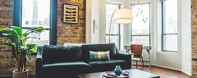 Beautifully staged living room with modern decor.