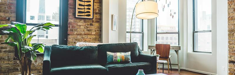 Beautifully staged living room with modern decor.