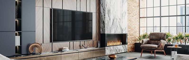 Modern living room with luxury decor.